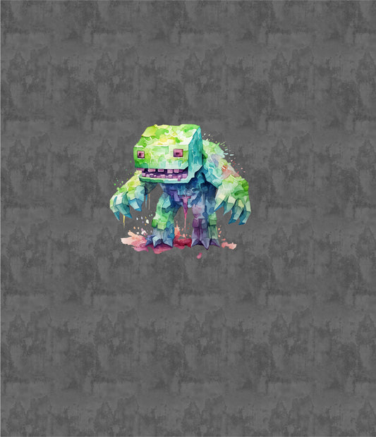 Panel Pixel Monster Grün