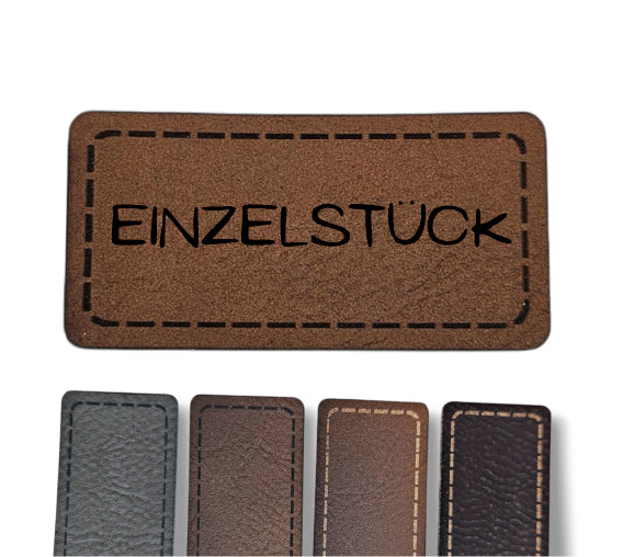 Kunstleder Patch - Rechteck - Einzelstück 2