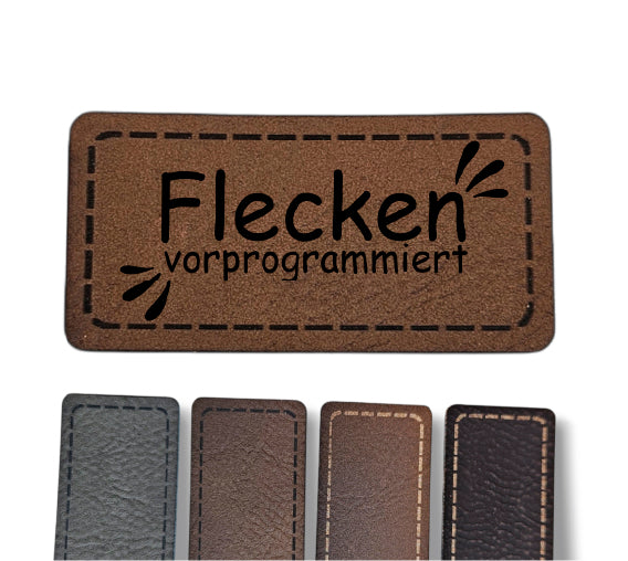 Kunstleder Patch - Rechteck - Flecken vorprogrammiert