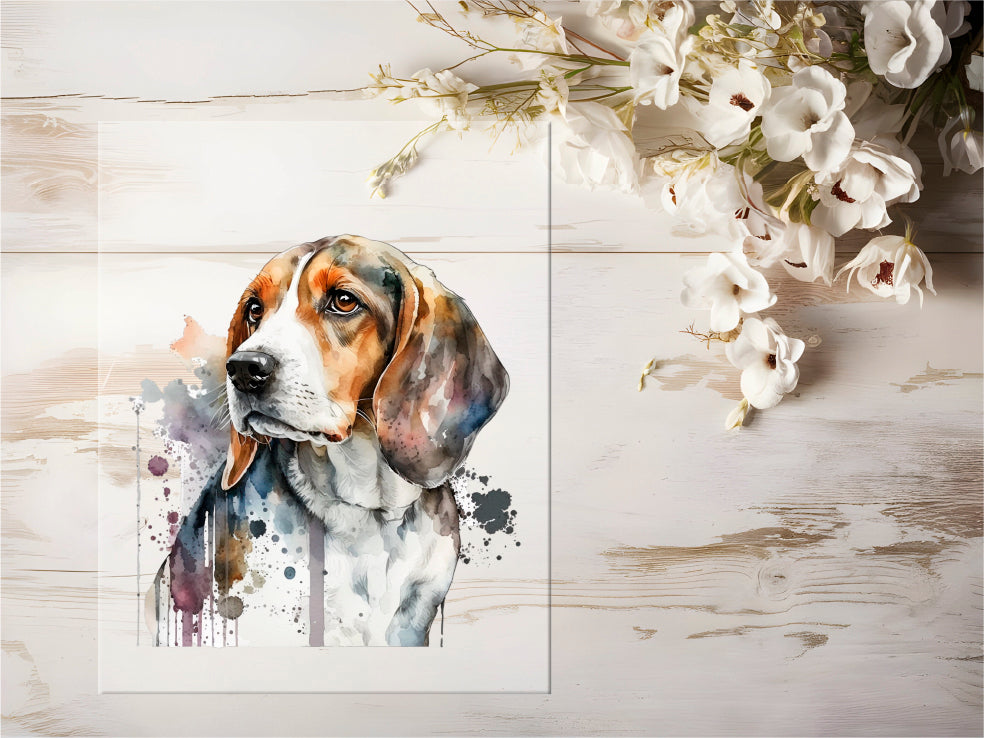 Bügelbild - Aquarell Hund #0027