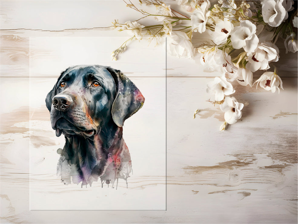 Bügelbild - Aquarell Hund #0023