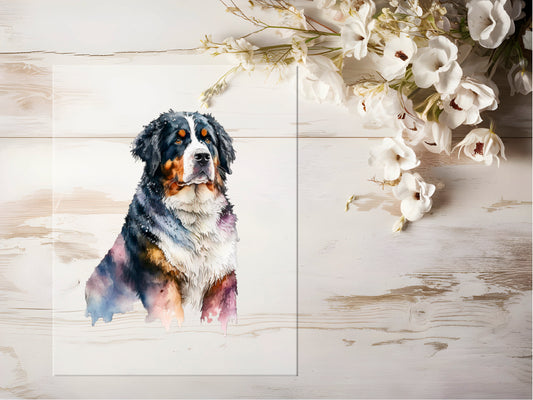 Bügelbild - Aquarell Hund #0016