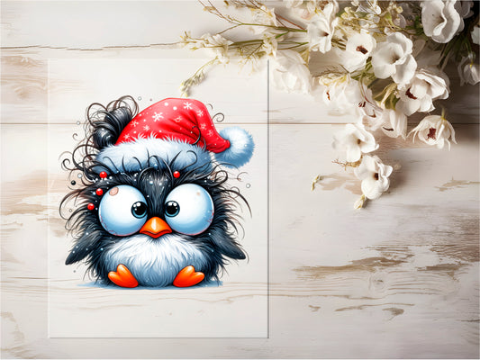 Bügelbild - Funny Winterpingu #0632