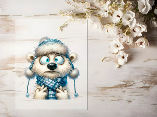 Bügelbild - Süßer Eisbär #0644