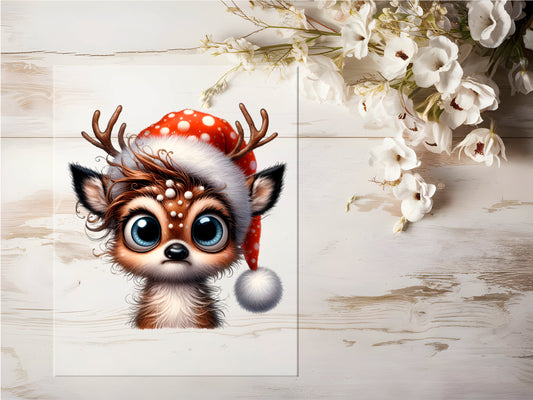 Bügelbild - X-Mas Reh #0650