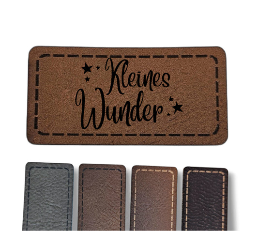 Kunstleder Patch - Rechteck - Kleines Wunder
