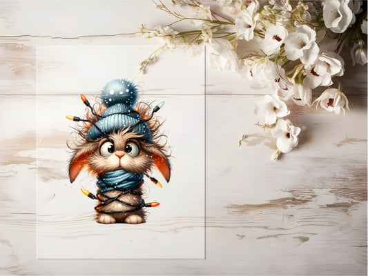 Bügelbild - Tollpatsch Hase #0615