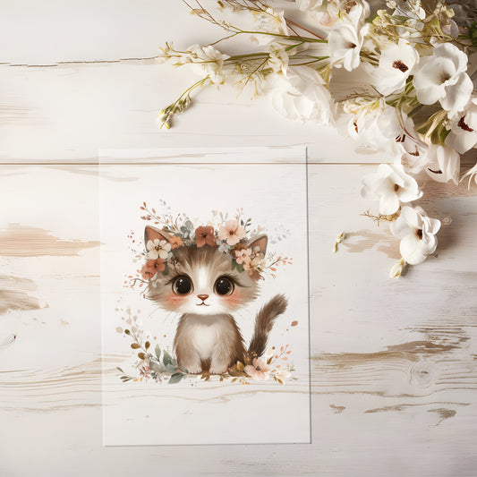 Bügelbild - Süße Katze #0512