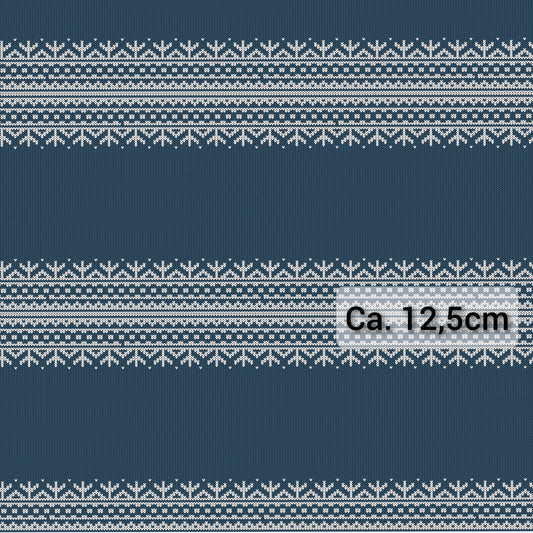 Strickoptik - Winter Blau