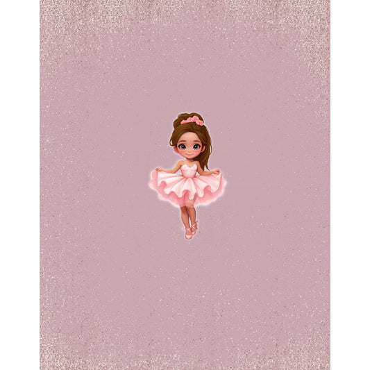 Panel Ballerina Rosa - Brünett