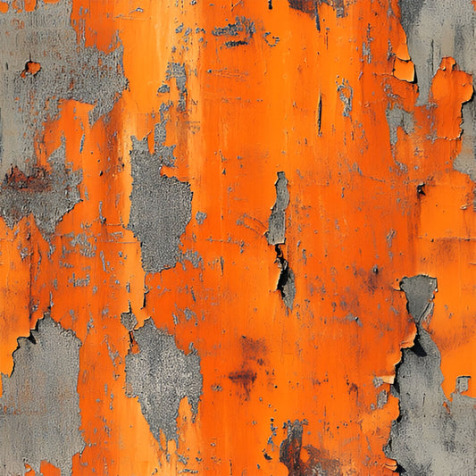 Auktion - 0,5m Jersey - Grunge Real Dusty Orange/Grau