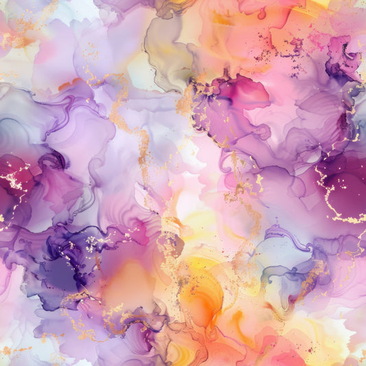 Watercolour Lila/Orange