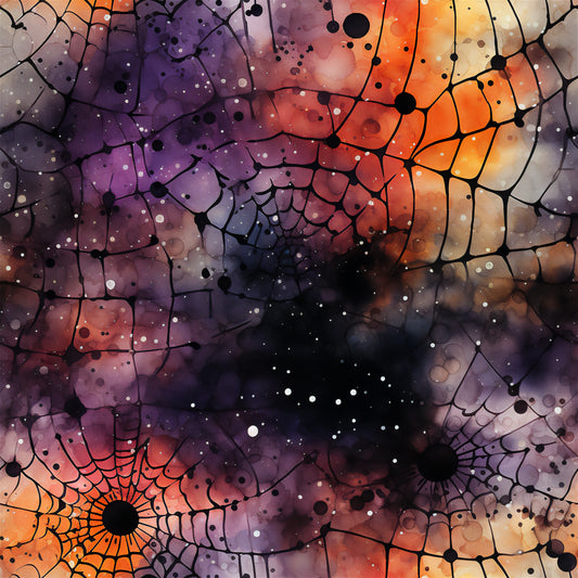 Watercolour Spinnennetz 1