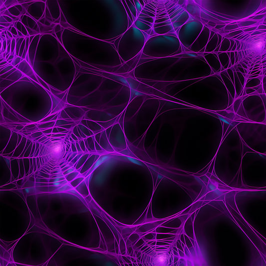 Auktion - 0,5m Jersey - Spinnennetz Lila