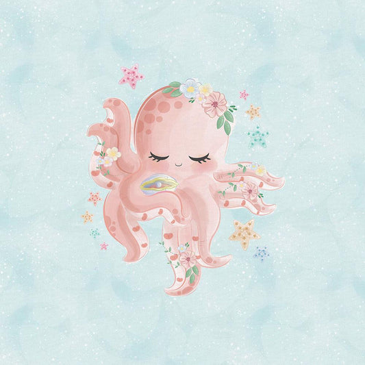 Sommersweat - Panel Unterwasser Krake