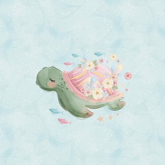 Sommersweat - Panel Unterwasser Schildkröte