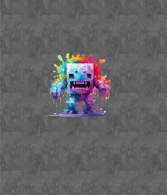 Panel Pixel Monster Quadratschädel