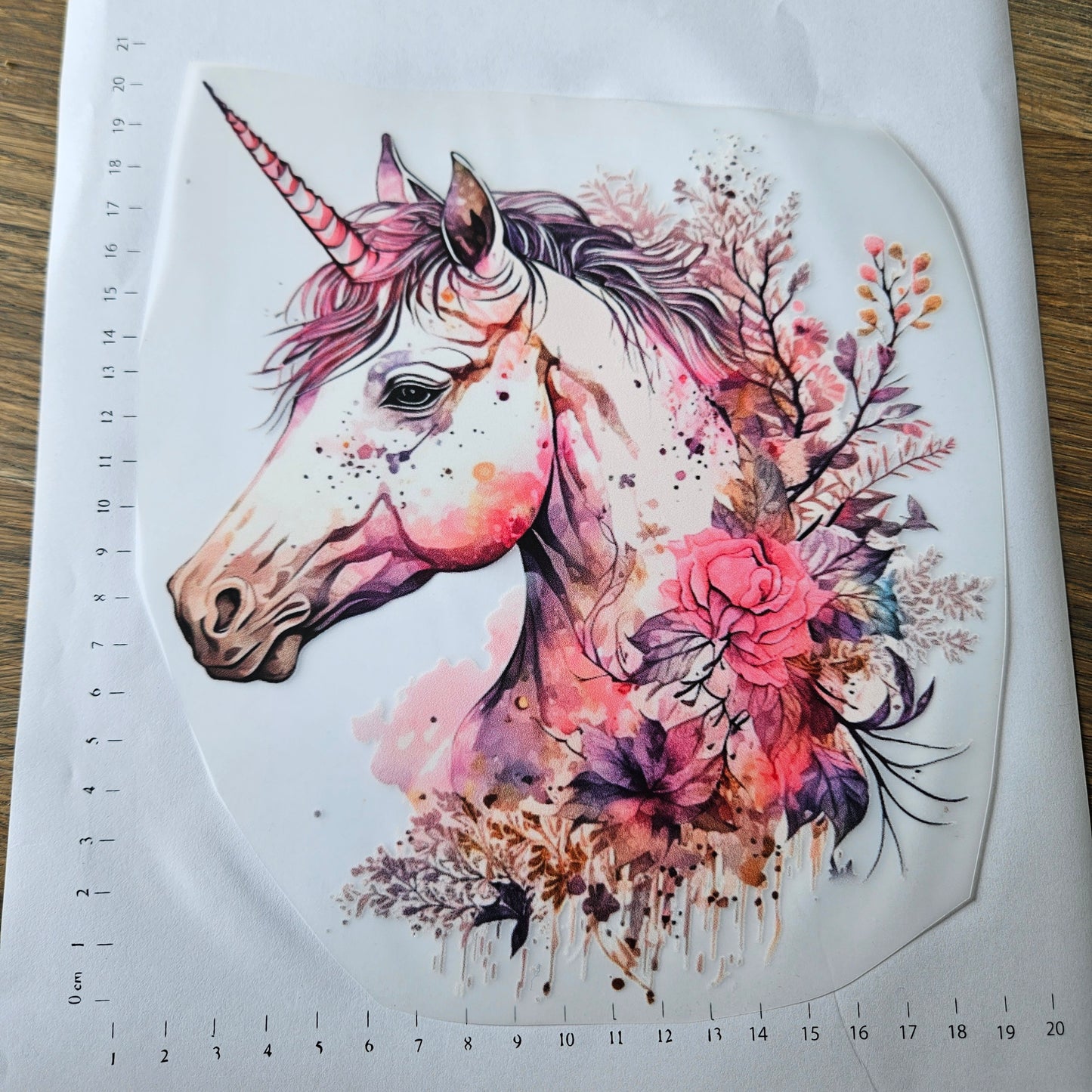 Bügelbild - Einhorn ca. 20cm