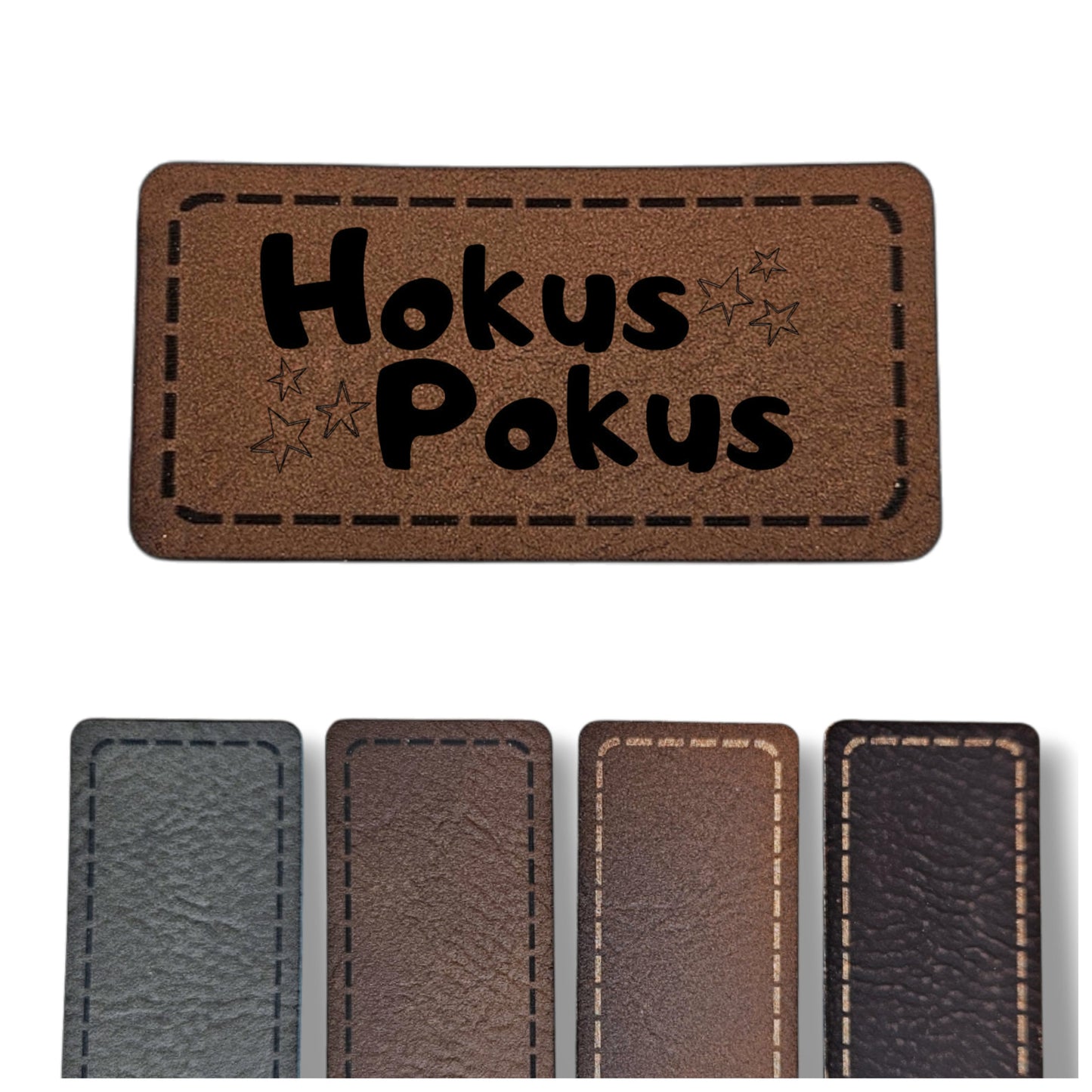 Kunstleder Patch - Rechteck - Hokuspokus