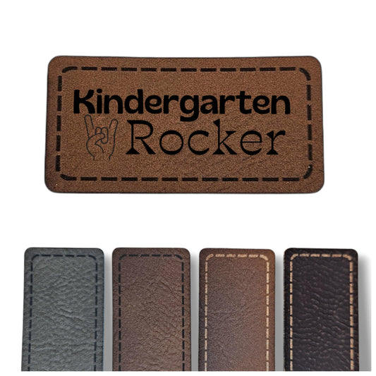 Kunstleder Patch - Rechteck - Kindergarten Rocker