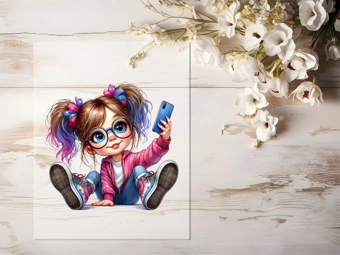 Bügelbild - Selfie Girl #1527