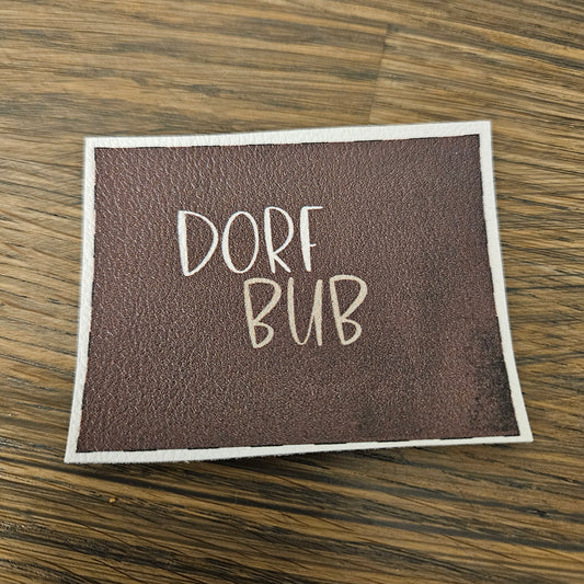 Kunstlederlabel - DorfBub