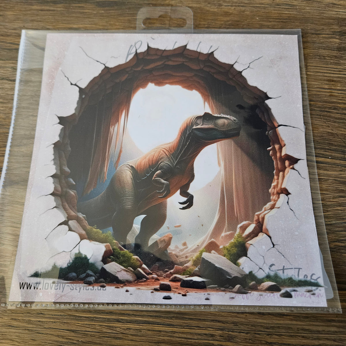 Bügelbild - Dino ca. 20cm