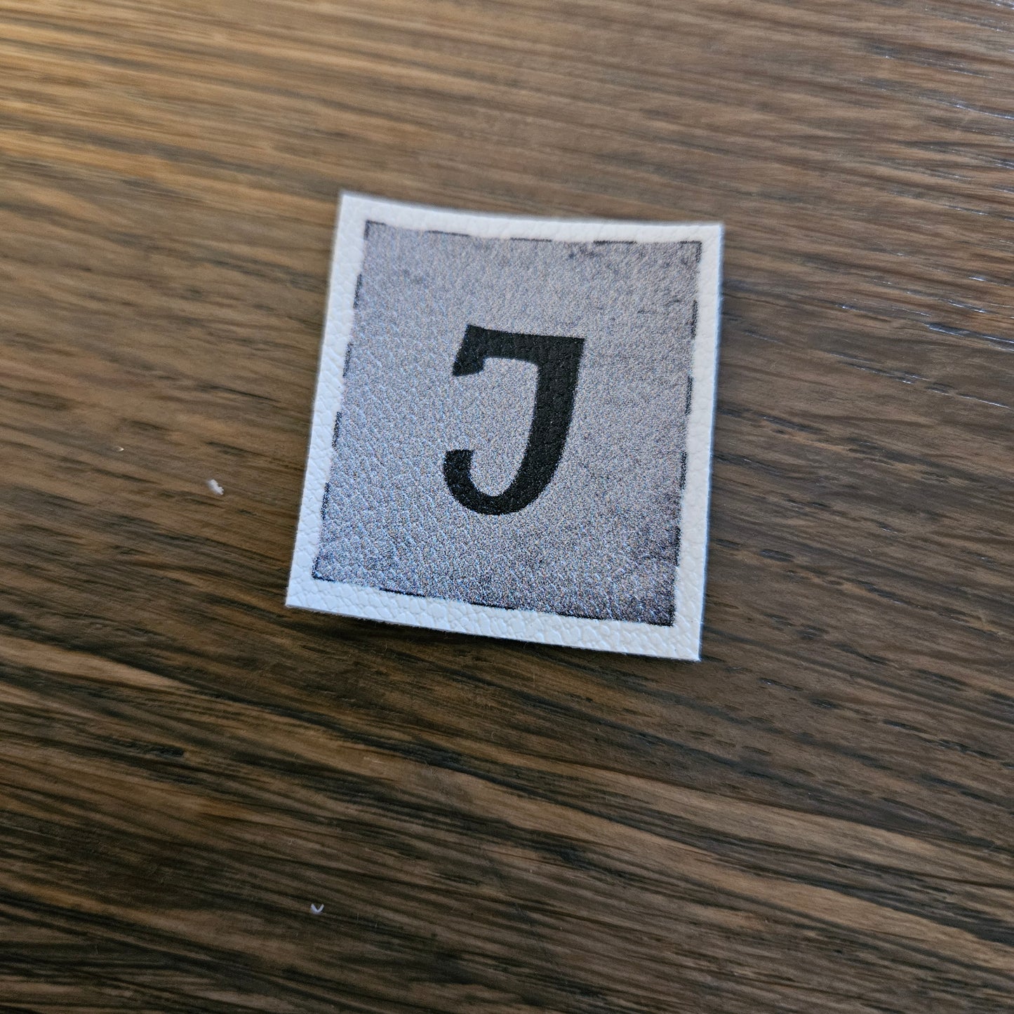 Kunstlederlabel - Buchstaben