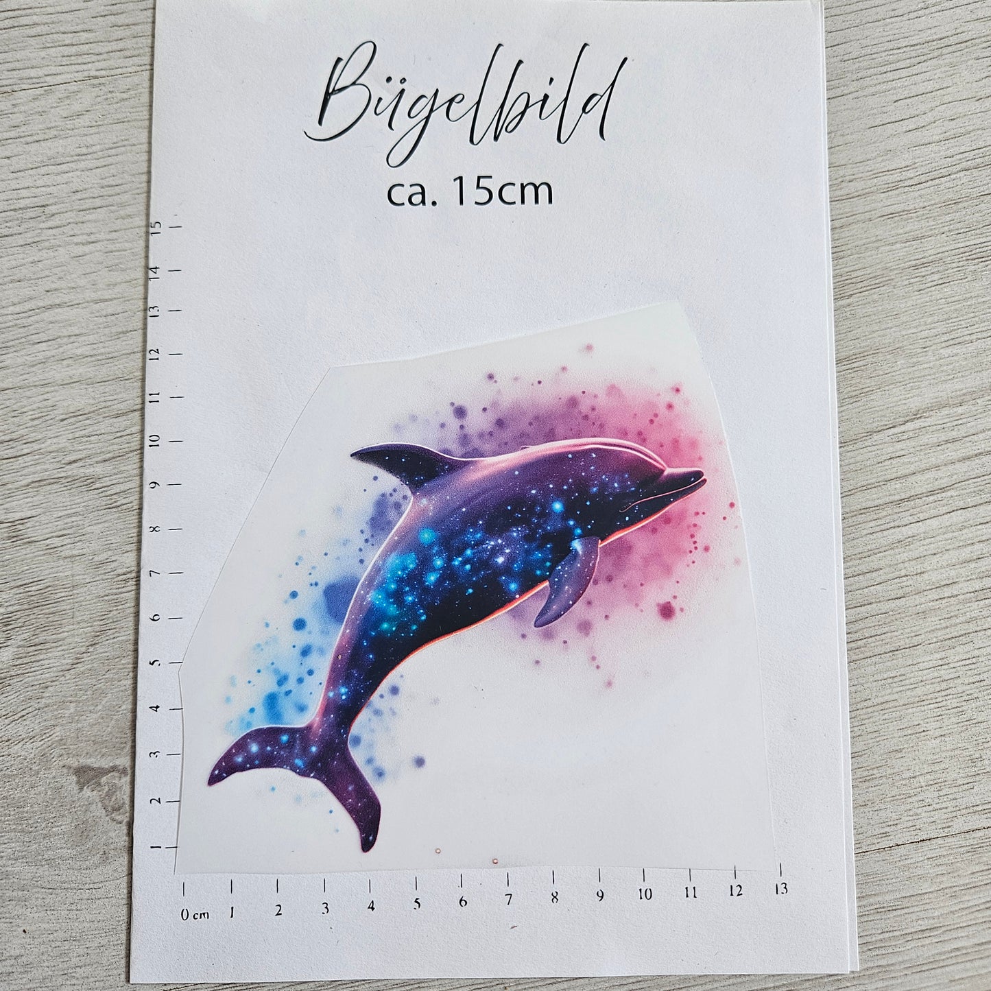 Bügelbild - Delfin ca. 15cm