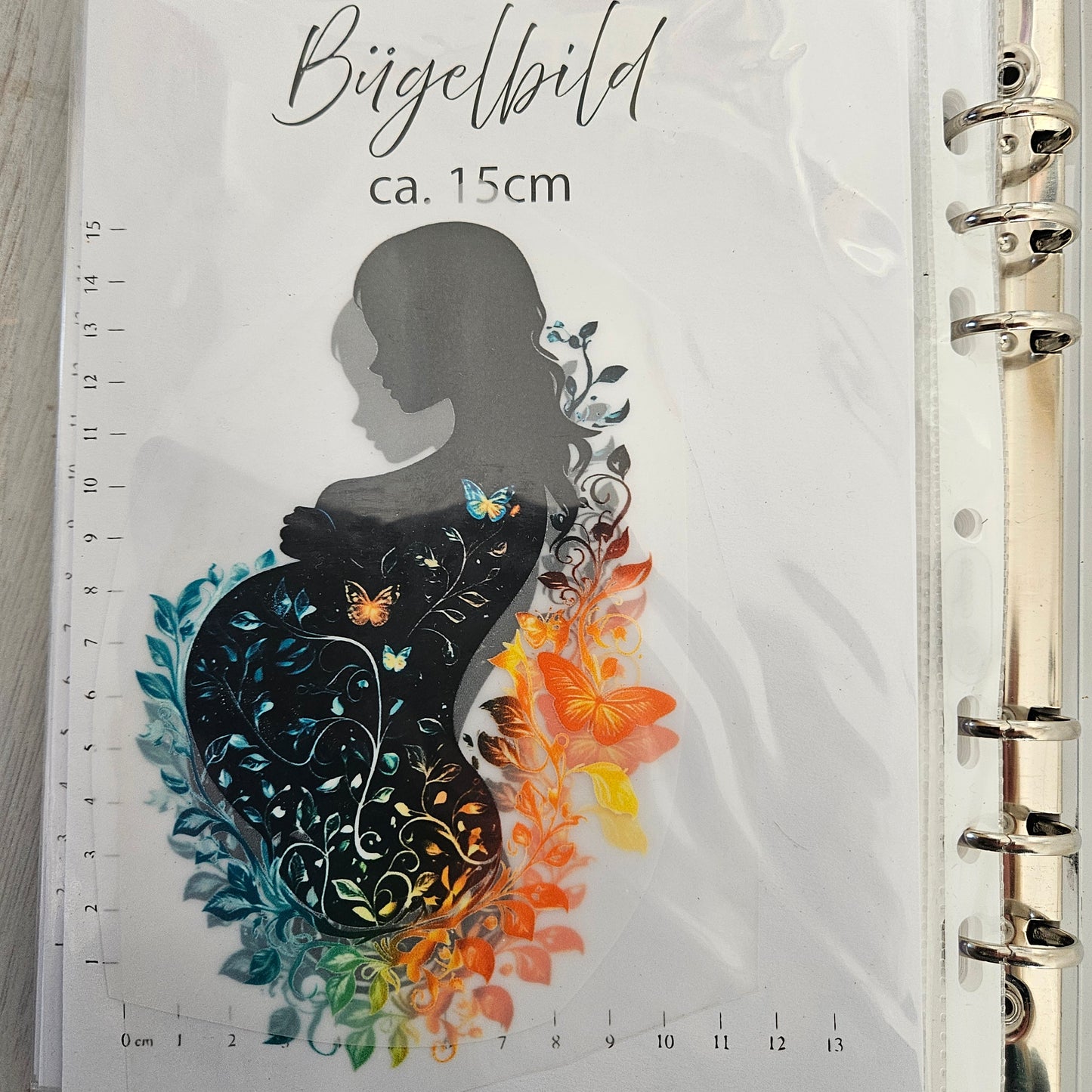 Bügelbild - Mutterliebe ca. 15cm