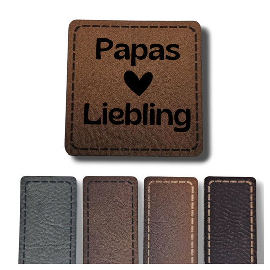 Kunstleder Patch - Papas <3 Liebling