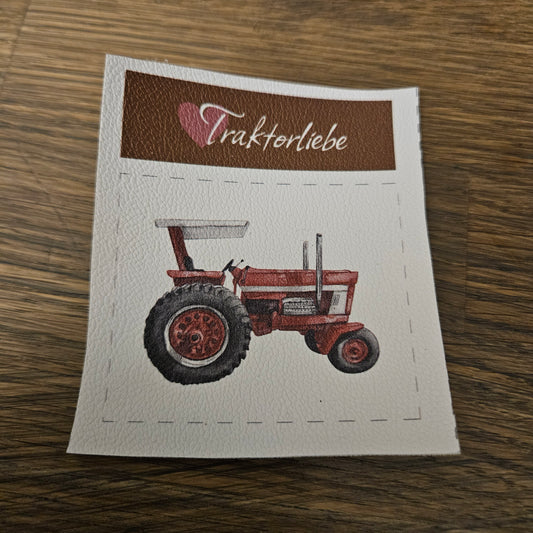 Kunstlederlabel Set - Traktorliebe
