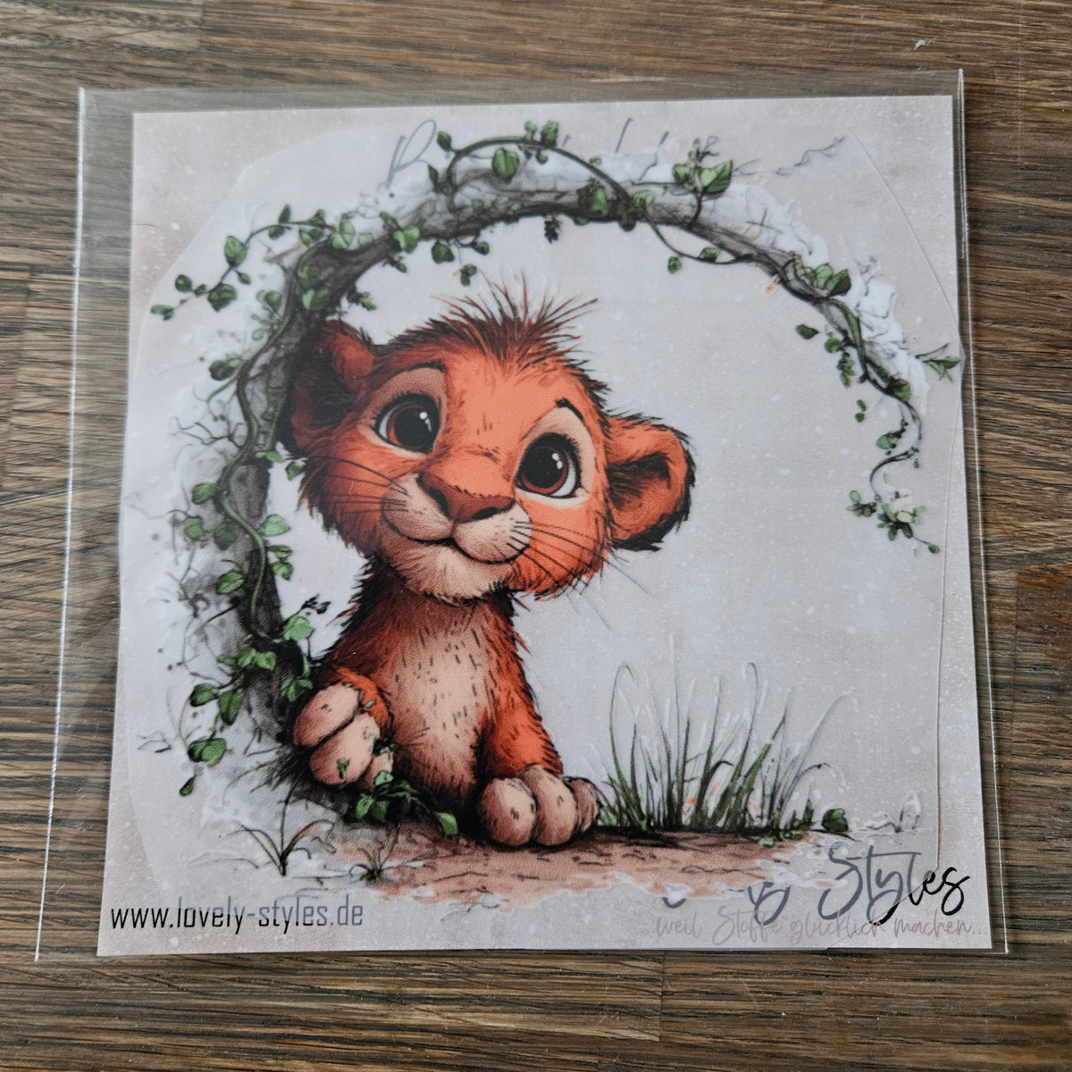 Bügelbild - Löwe ca. 15cm