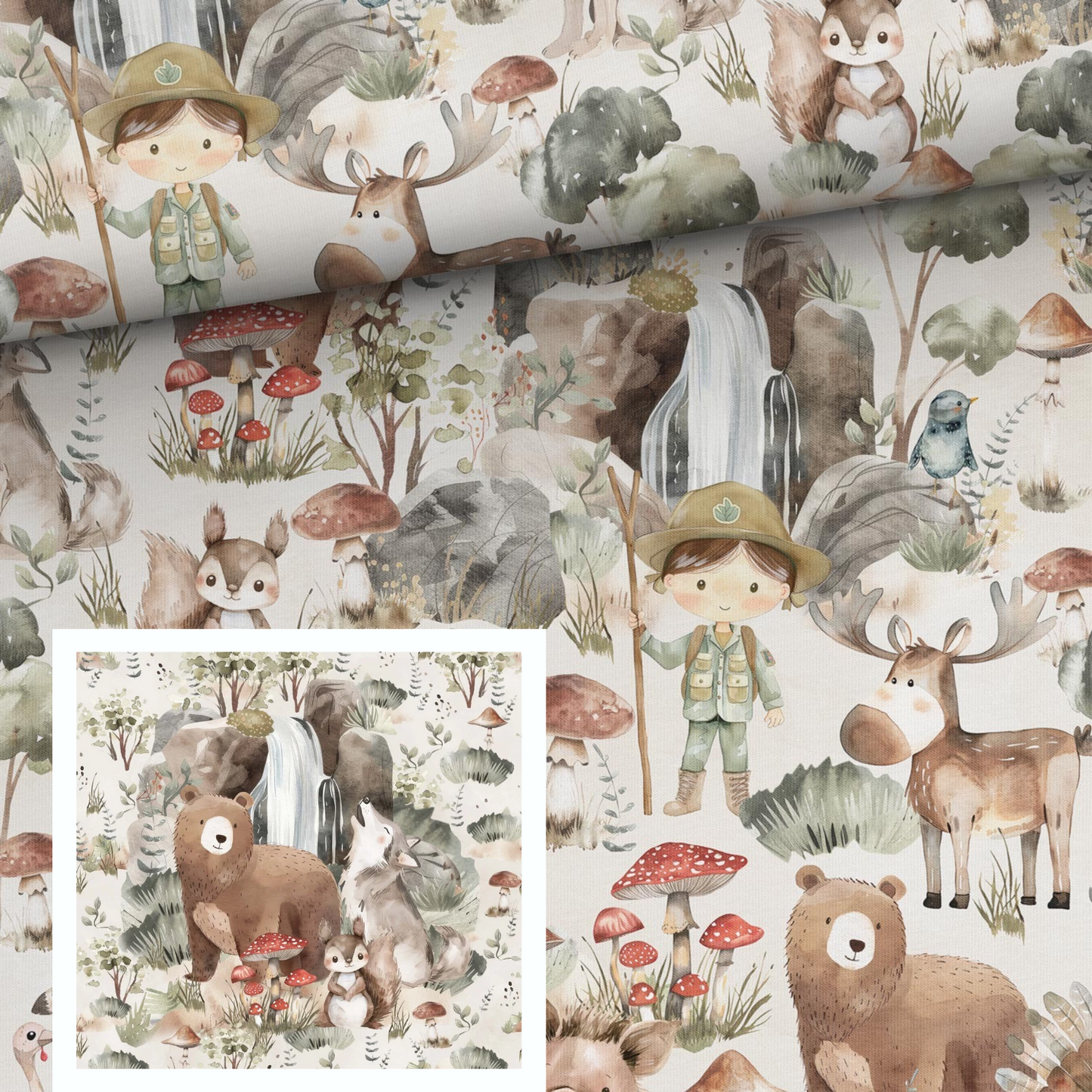 Sommersweat - Herbstwald Tiere