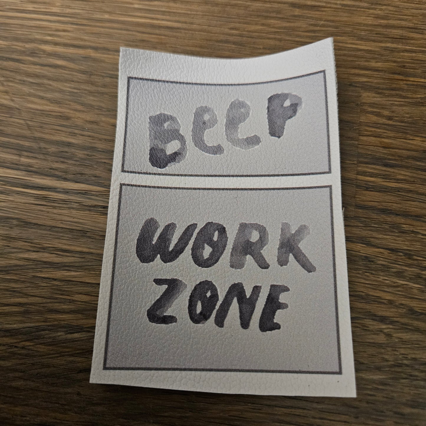 Kunstlederlabel Set - Beep Workzone