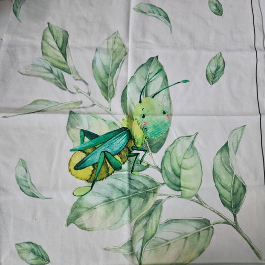 40x50cm Panel - Jersey - Grashüpfer
