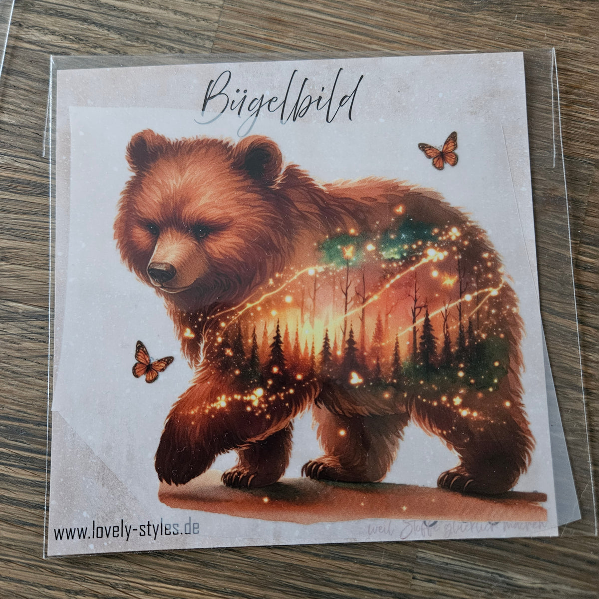 Bügelbild - Bär ca. 15cm