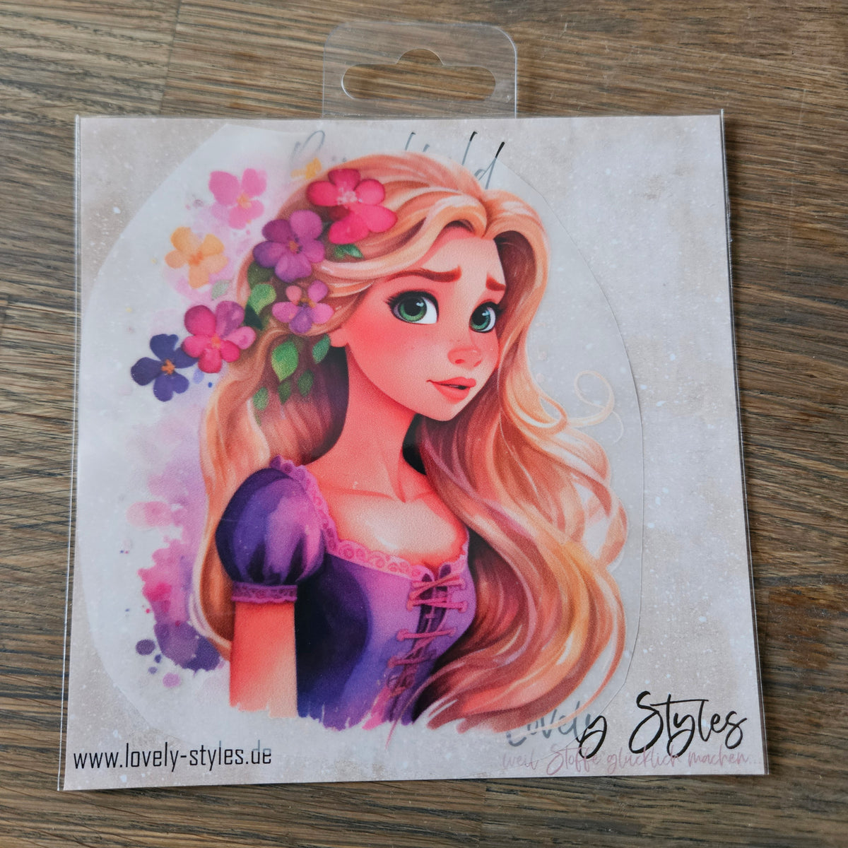 Bügelbild - Prinzessin ca. 15cm