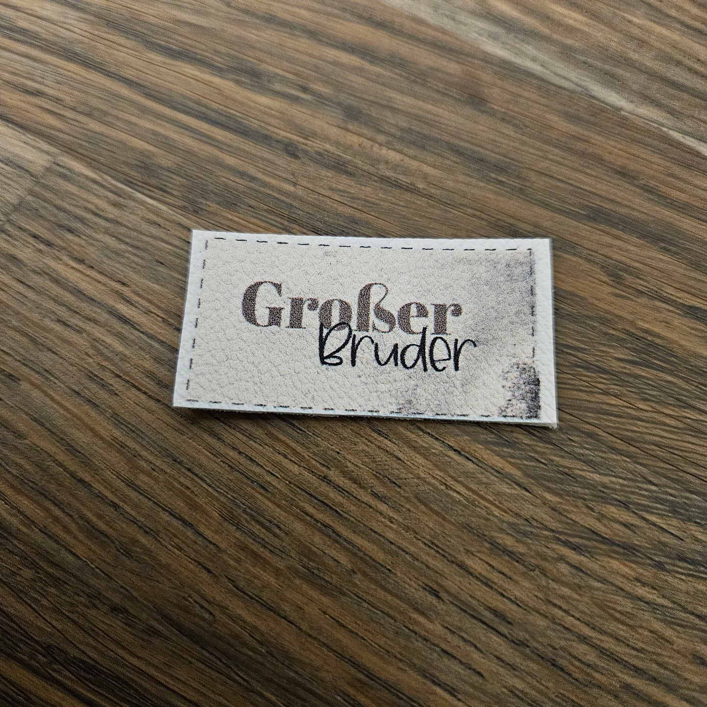 Kunstlederlabel - Geschwister
