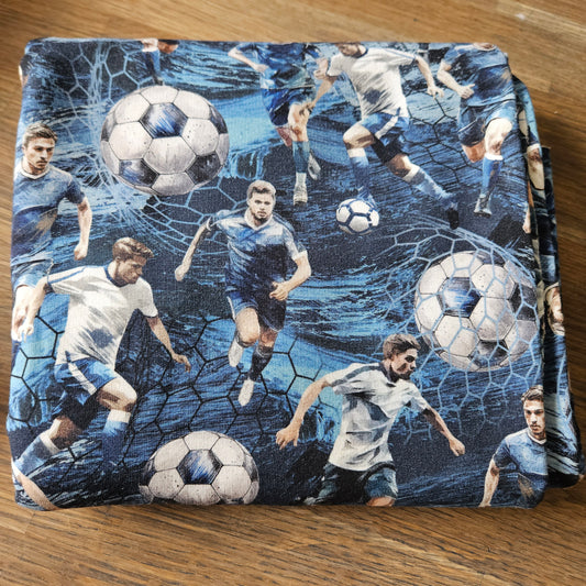 Sommersweat - Fußball Blau - 1m