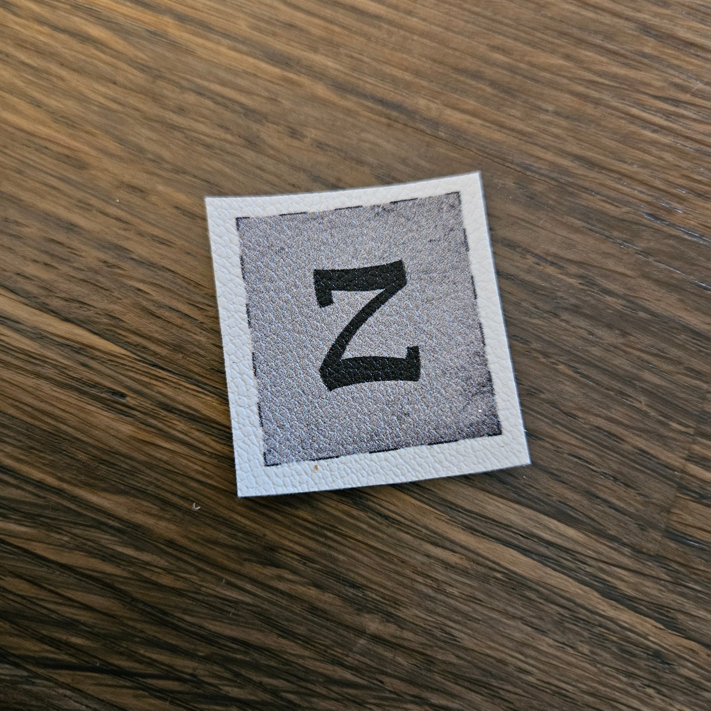Kunstlederlabel - Buchstaben