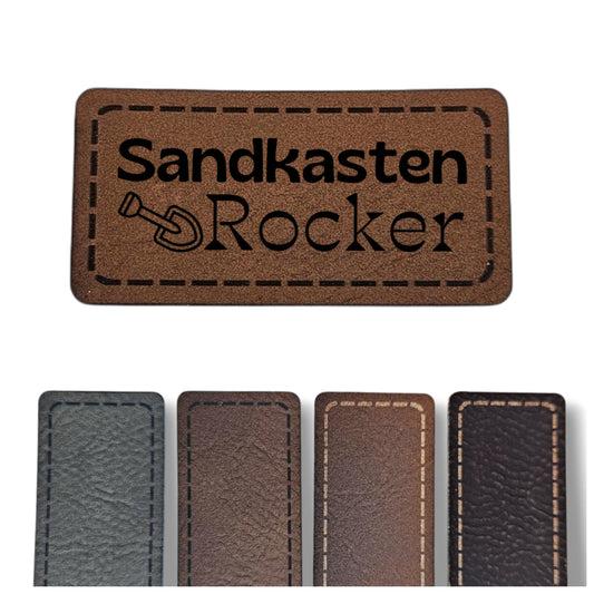 Kunstleder Patch - Rechteck - Sandkasten Rocker