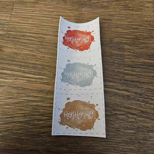 Kunstlederlabel Set - Ho Ho Ho
