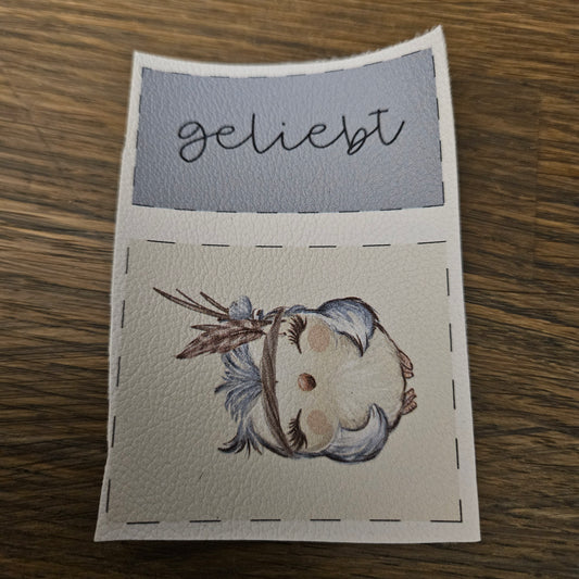 Kunstlederlabel Set - Geliebt