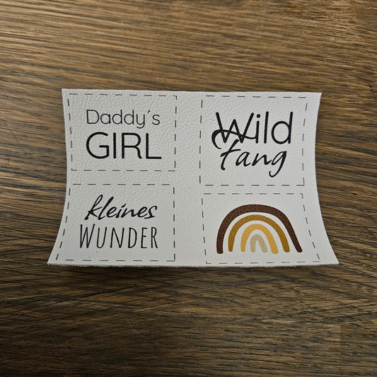 Kunstlederlabel Set - Daddys Girl