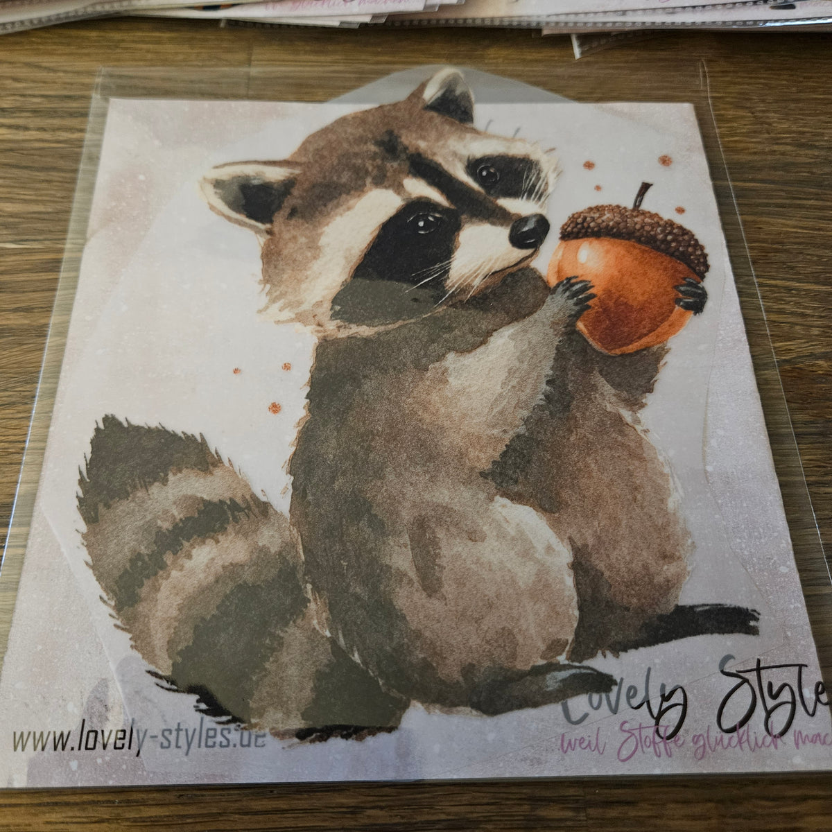 Bügelbild - Wachbär ca. 20cm