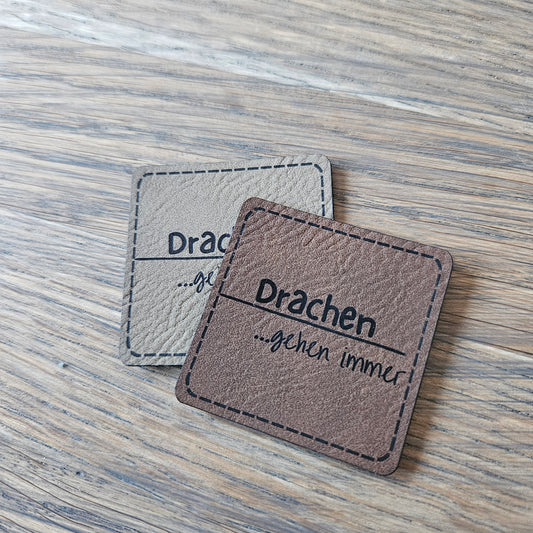 Patch - 4x4cm - Drachen gehen immer