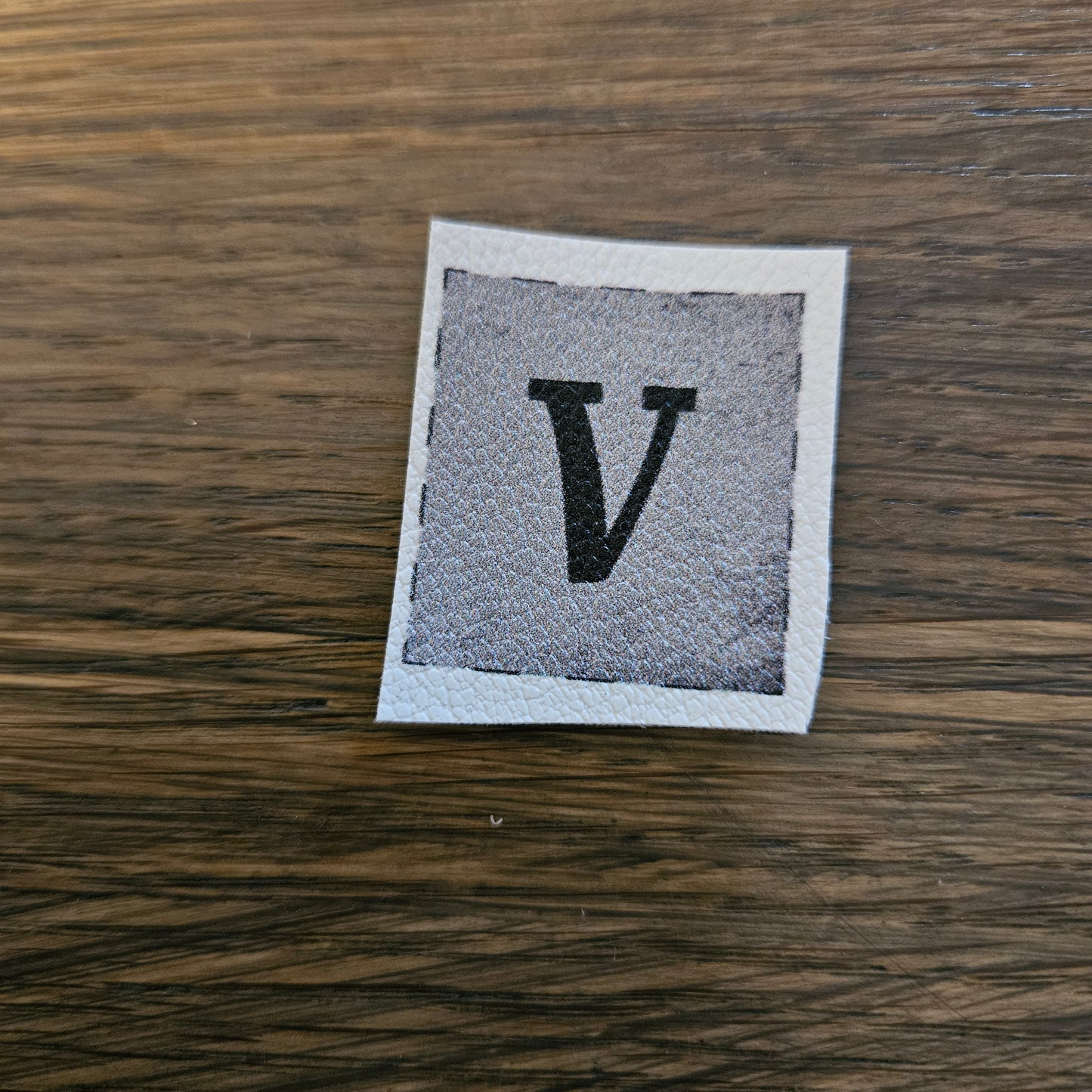 Kunstlederlabel - Buchstaben