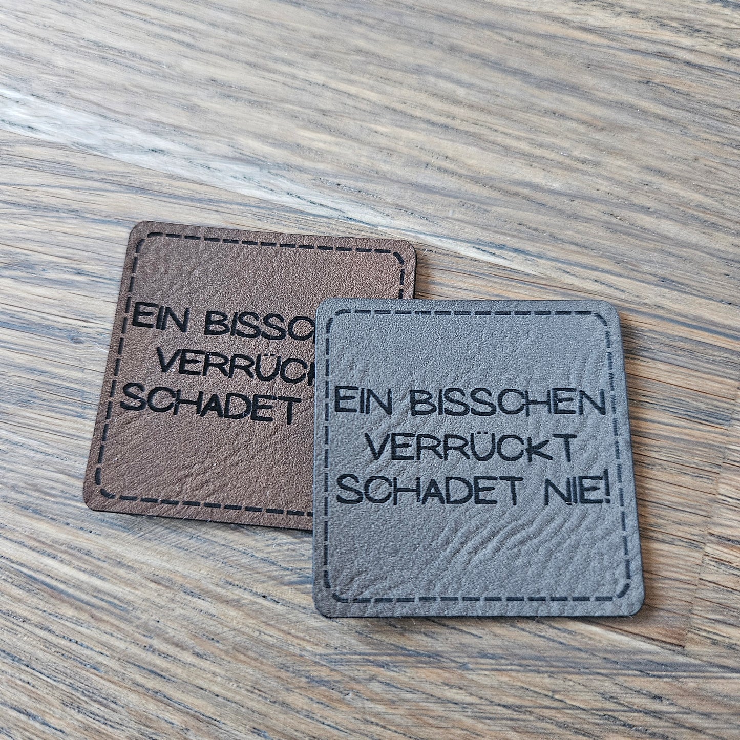 Patch - 4x4cm - Ein bisschen verrückt