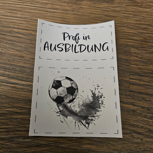 Kunstlederlabel Set - Fußballprofi